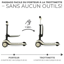 Trottinette halley stone white
