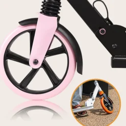 Trottinette luca - black carbon pink