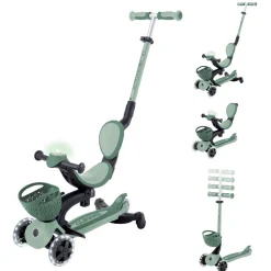 Trottinette évolutive go up 360° lumineuse vert sauge