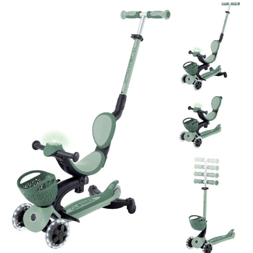 Trottinette évolutive go up 360° lumineuse vert sauge