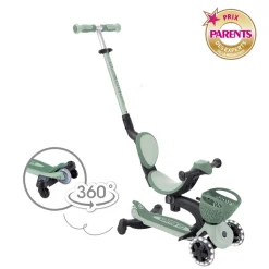 Trottinette évolutive go up 360° lumineuse vert sauge