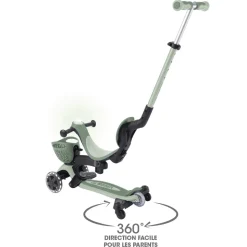 Trottinette évolutive go up 360° lumineuse vert sauge