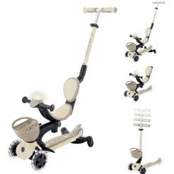 Trottinette évolutive go up 360° lumineuse taupe