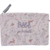 Trousse bébé en coton brodée "bébé en balade" jardin enchanté