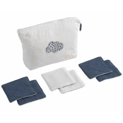 Trousse de toilette bébé avec carrés éponge petit nuage