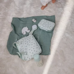 Trousse de toilette bébé birdies vert