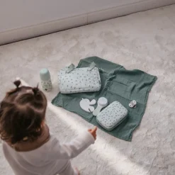 Trousse de toilette bébé birdies vert