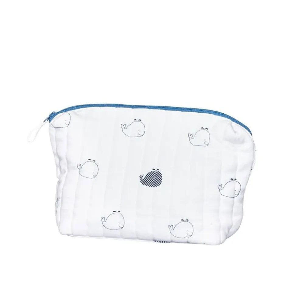 Trousse de toilette bébé blue baleine