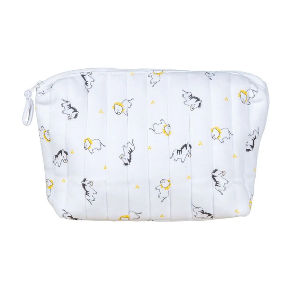 Trousse de toilette bébé pluche et pompon