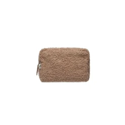 Trousse de toilette bouclette biscuit