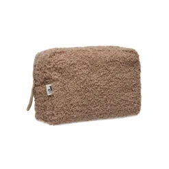 Trousse de toilette bouclette biscuit
