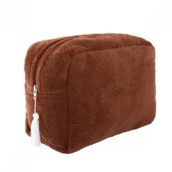 Trousse de toilette en bambou imperméable toffee