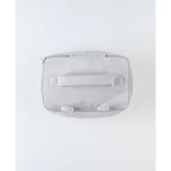 Trousse de toilette en veloudoux gris clair