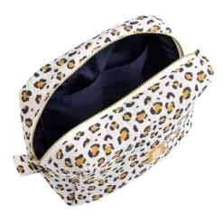 Trousse de toilette léopard blanc