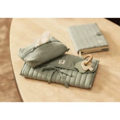 Trousse rangement lingettes sea green