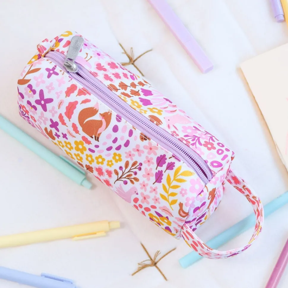 Trousse scolaire fleurs du jardin