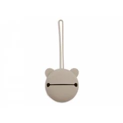 Étui à sucette en silicone olive