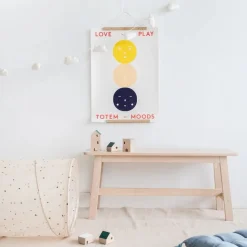 Tunnel de jeu en tissu recyclé terrazzo crème
