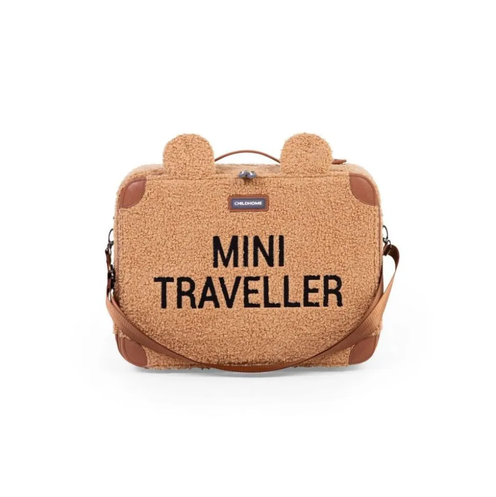 Valise enfant mini traveller kids suitcase teddy brun