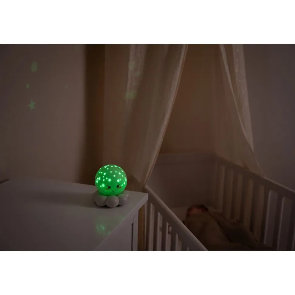 Veilleuse bébé projection plafond pieuvre twinkles to go gris