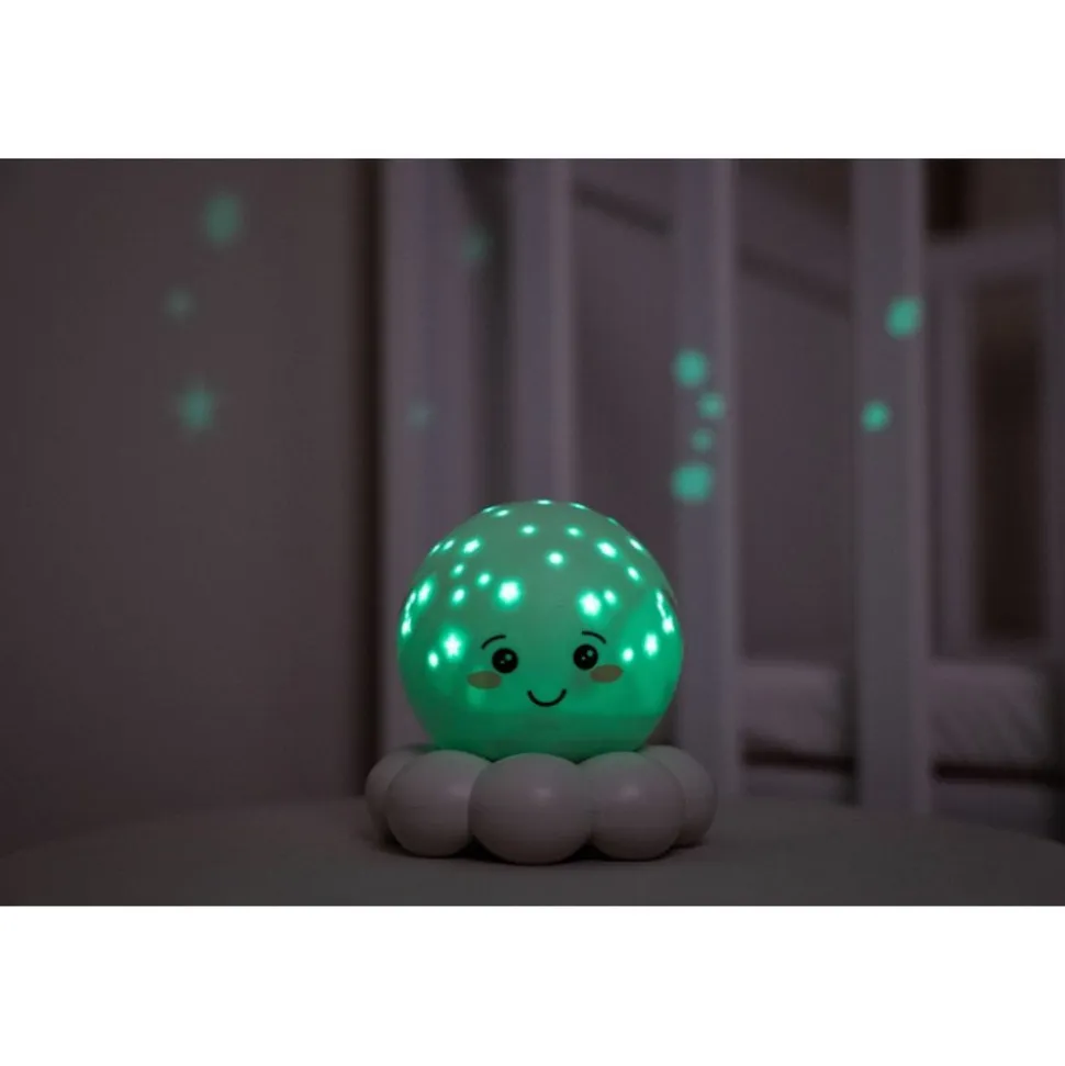 Veilleuse bébé projection plafond pieuvre twinkles to go gris