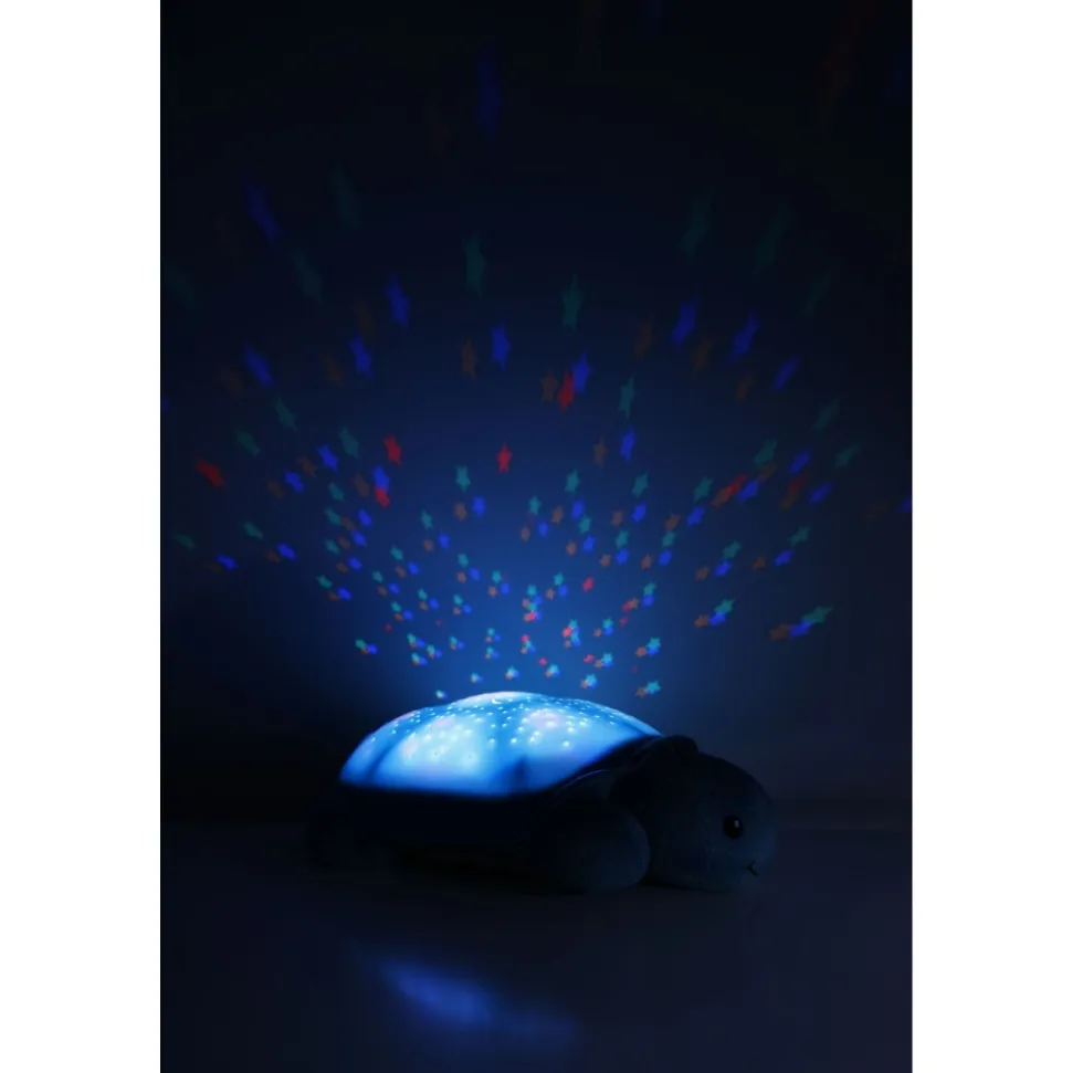 Veilleuse bébé projection plafond musicale tortue twinkling twilight rose
