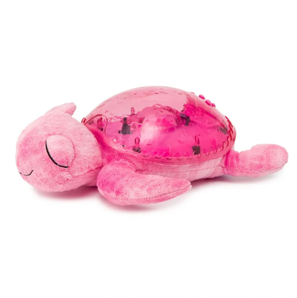 Veilleuse bébé projection plafond musicale tortue tranquille pink - rechargeable