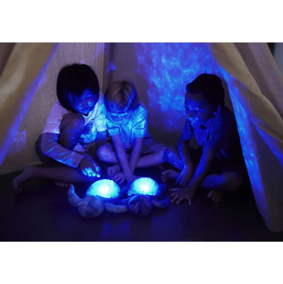 Veilleuse bébé projection plafond musicale tortue tranquille pink - rechargeable