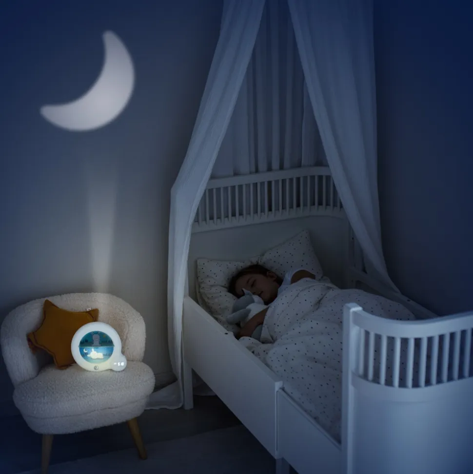 Veilleuse bébé réveil kid sleep essential blanc