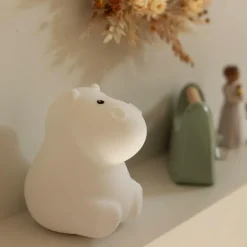 Veilleuse bébé silicone bluetooth hippo