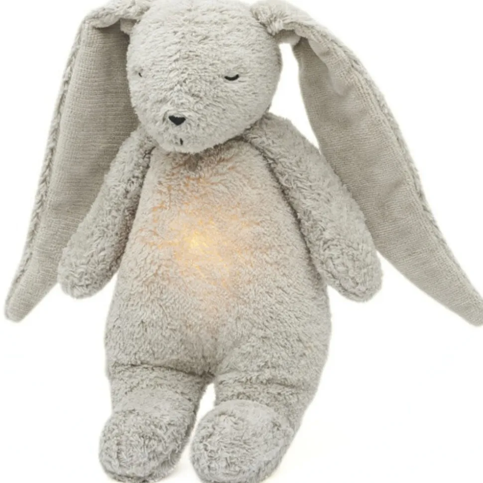 Veilleuse lapin nature bio avec sons & lumières gris