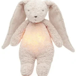 Veilleuse lapin nature bio avec sons & lumières rose