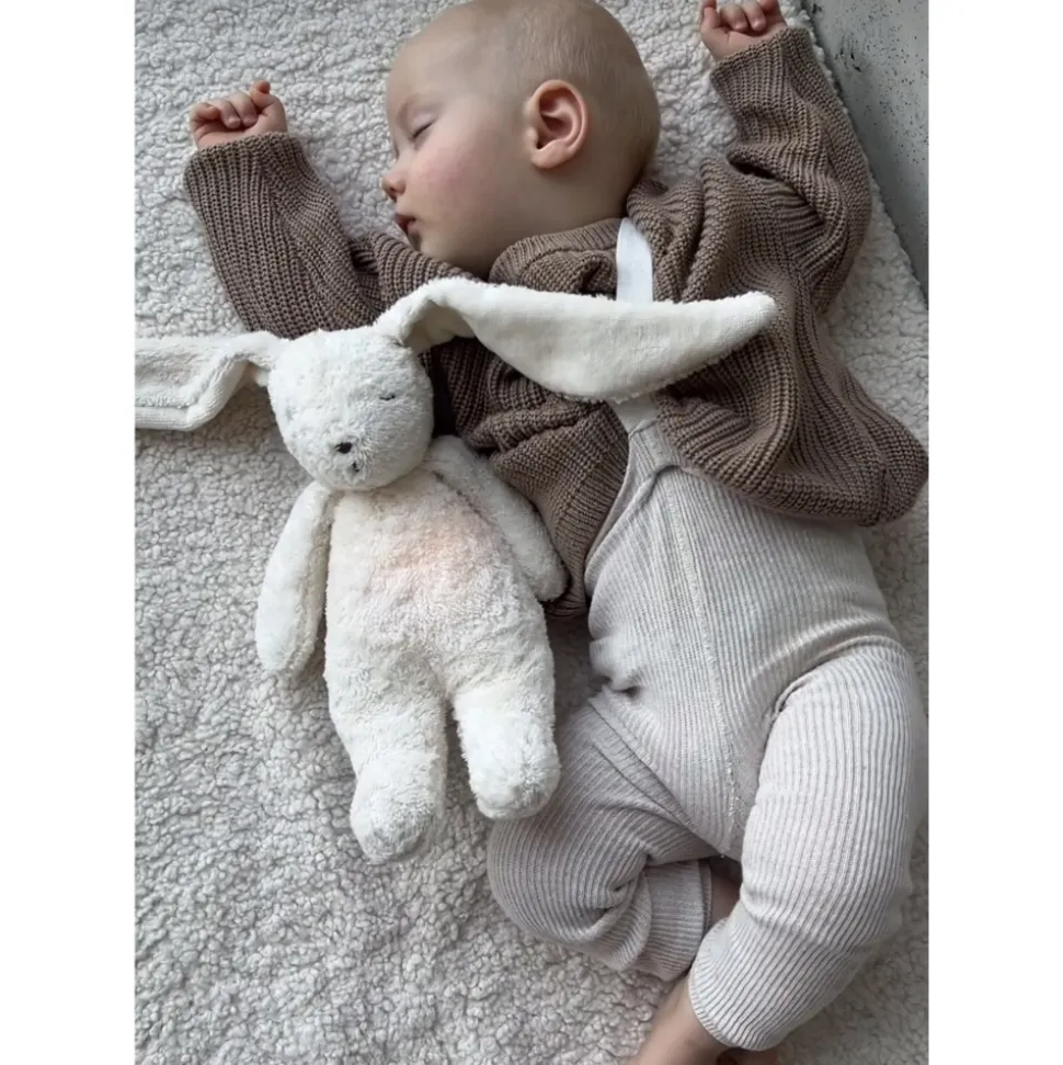 Veilleuse lapin nature bio avec sons & lumières blanc polaire