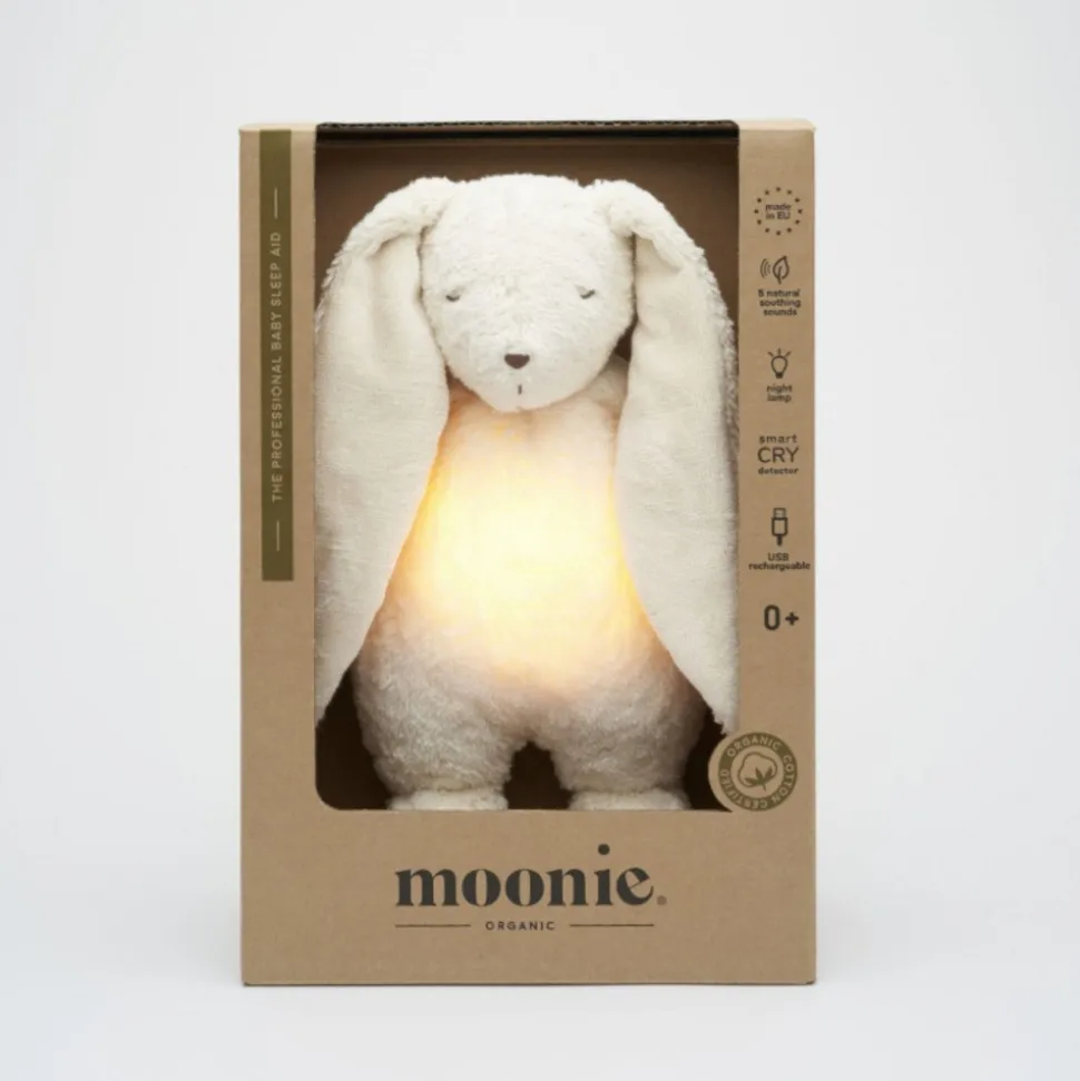 Veilleuse lapin nature bio avec sons & lumières blanc polaire