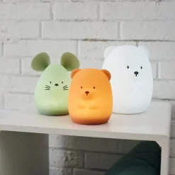 Veilleuse médium souris verte 12cm silicone