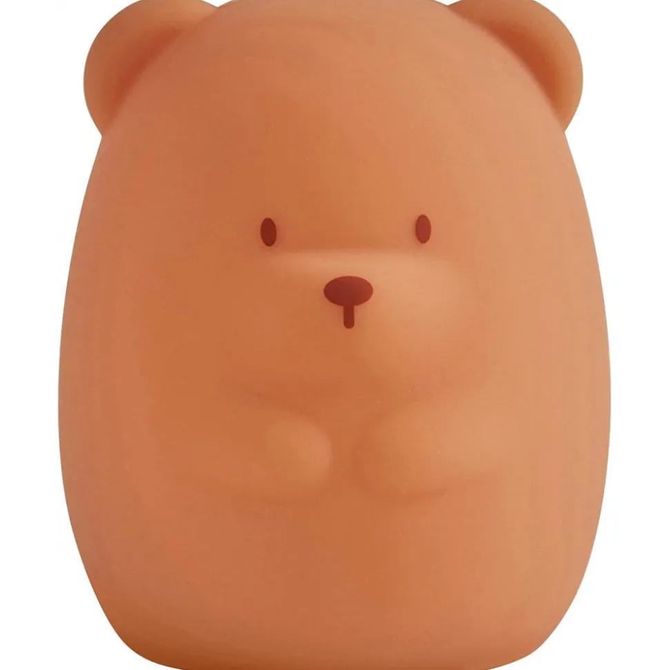 Veilleuse medium ours caramel 12cm silicone