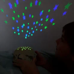 Veilleuse projecteur d’étoiles enfant dinosaures