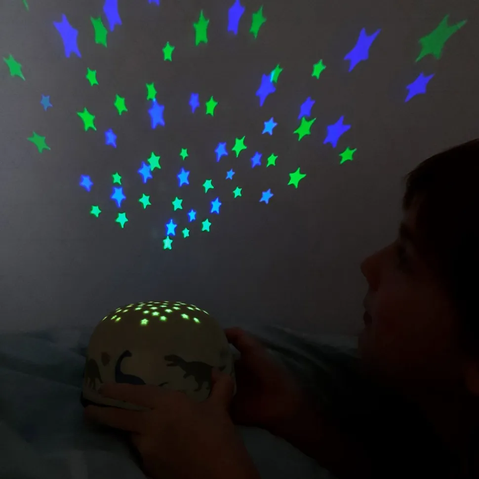 Veilleuse projecteur d’étoiles enfant dinosaures