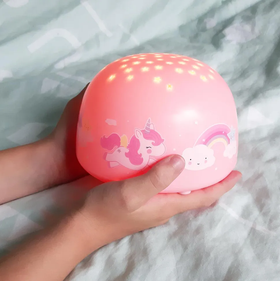 Veilleuse projecteur d’étoiles enfant licorne