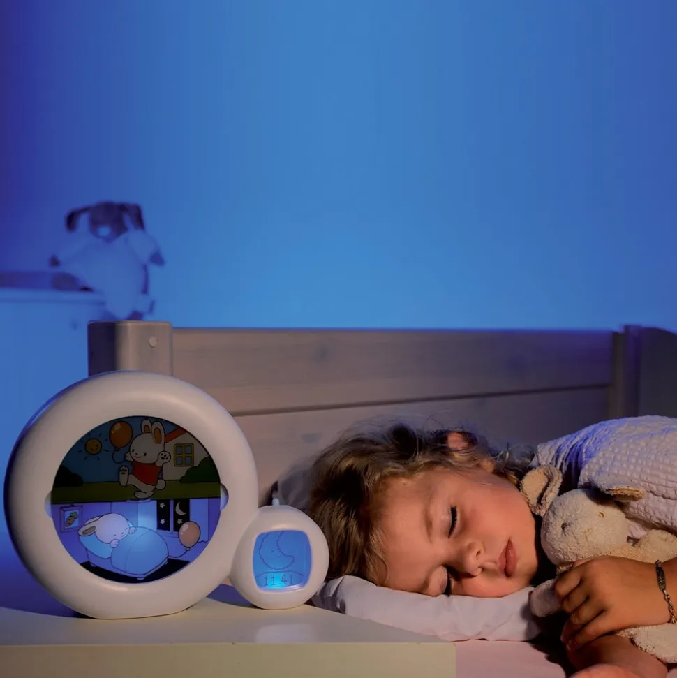 Veilleuse réveil bébé musicale évolutive moon blanc
