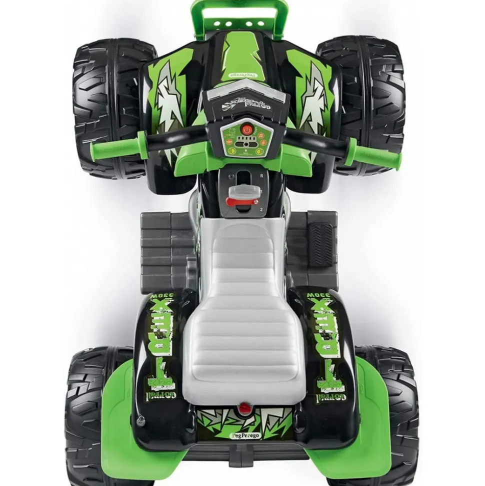 Voiture quad électrique t-rex 330 w 12v vert