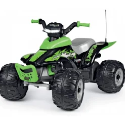 Voiture quad électrique t-rex 330 w 12v vert
