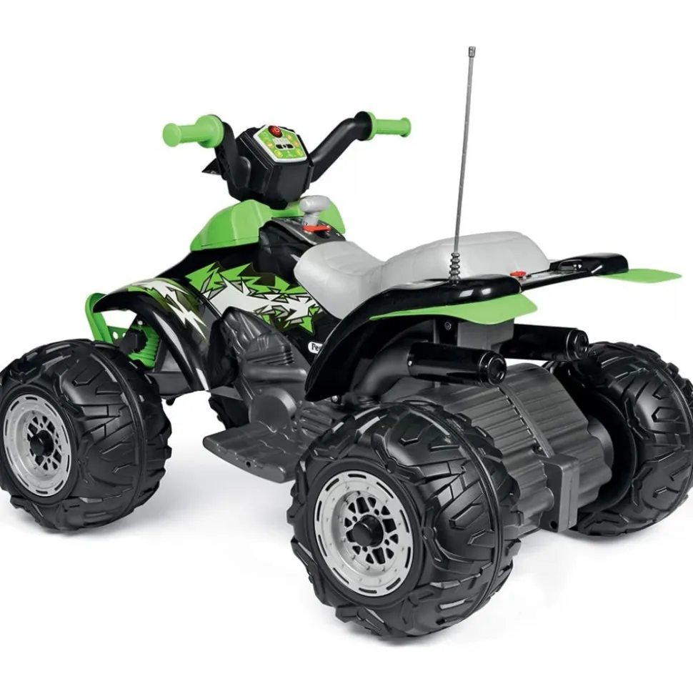 Voiture quad électrique t-rex 330 w 12v vert