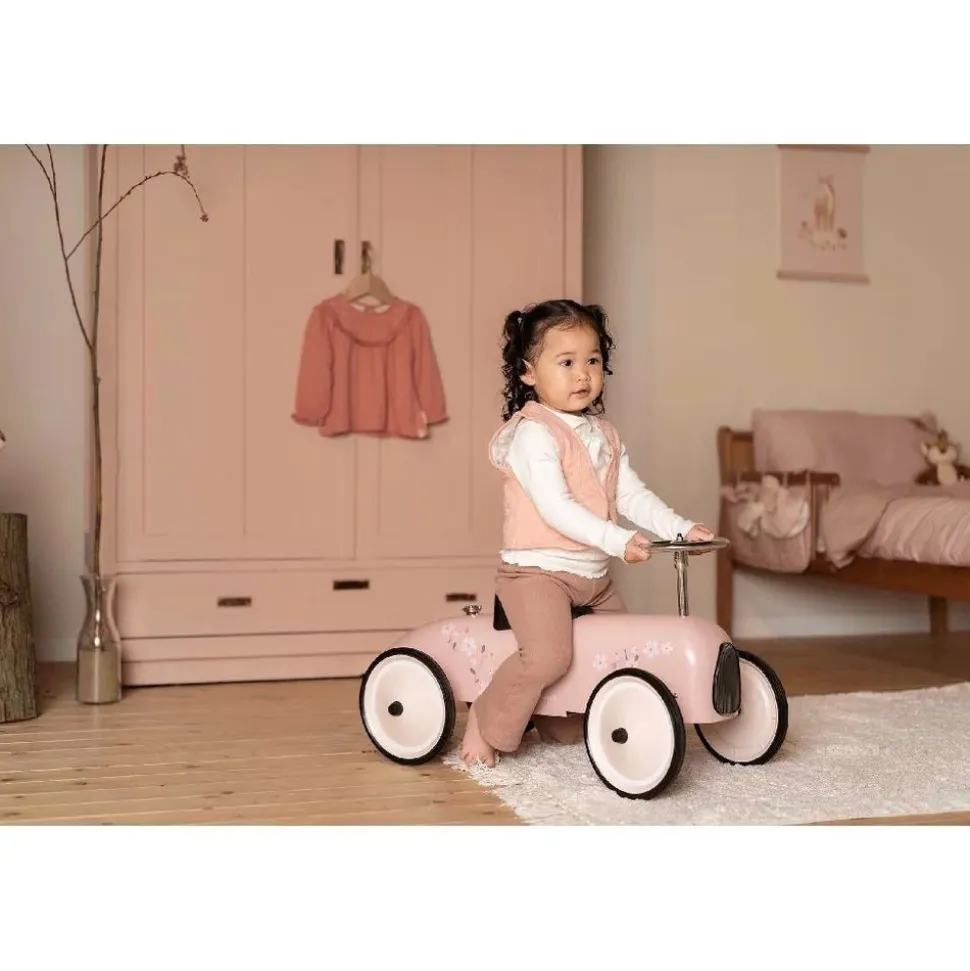 Voiture retro roller - rose