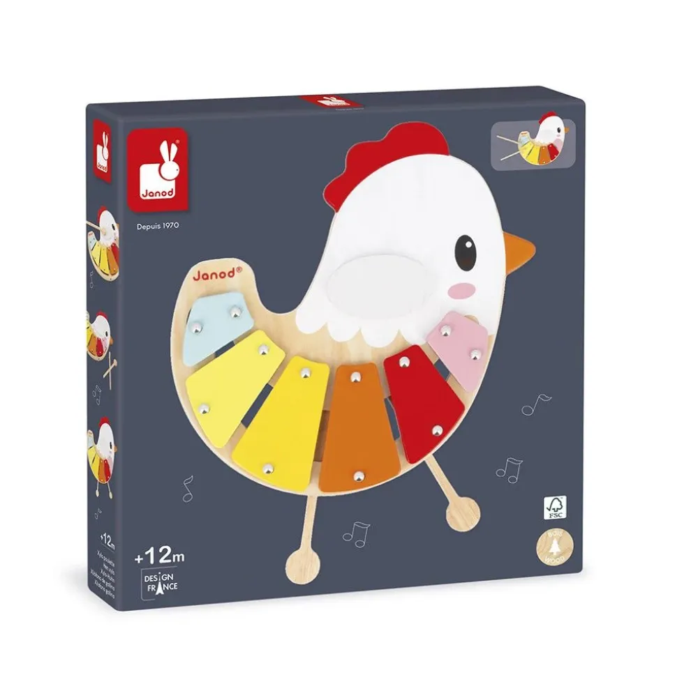 Xylophone pour enfant poulette